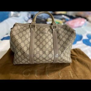 Gucci Handbag brown GG canvas leather